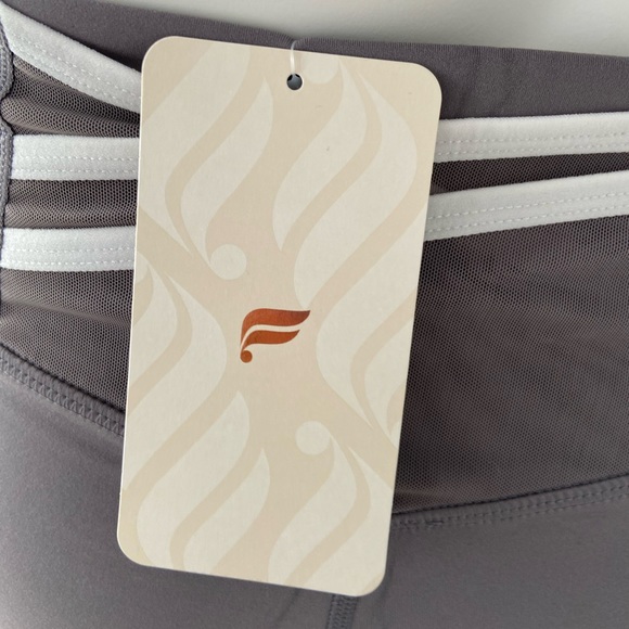 Light Gray Fabletics Long Athletic Leggings S - Picture 4 of 6